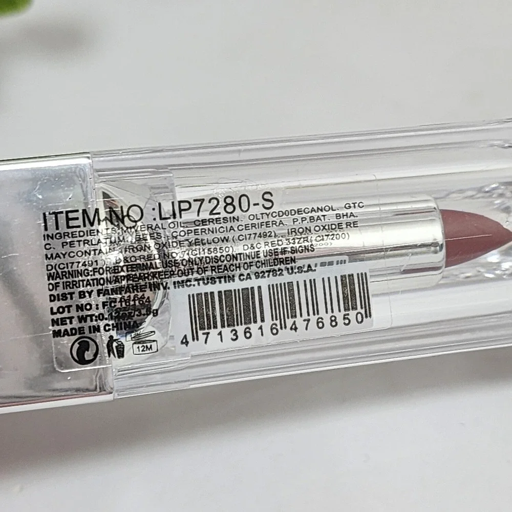 Amuse Matte Long Lasting Lipstick Brown Nutmeg Color LIP 7280S-12 New and Sealed